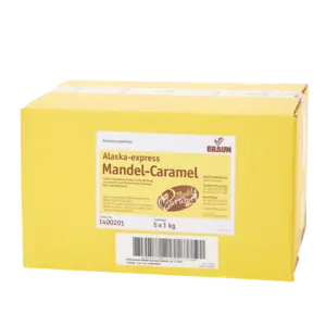 Bild von Alaska-express Mandel-Caramel für Bäckerei, Konditorei, Gastronomie und Eisdiele Bild von Alaska-express Mandel-Caramel für Bäckerei, Konditorei, Gastronomie und Eisdiele