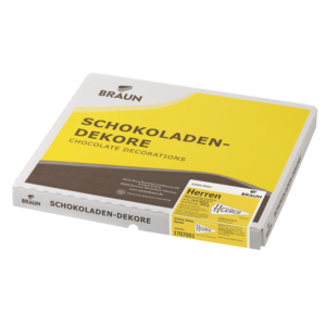 Bild von Schoko-Dekor Herren für Bäckerei, Konditorei, Gastronomie und Eisdiele Bild von Schoko-Dekor Herren für Bäckerei, Konditorei, Gastronomie und Eisdiele