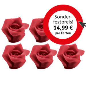Marzipan-Rosen rot, klein