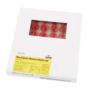 Marzipan-Rosen rot, klein