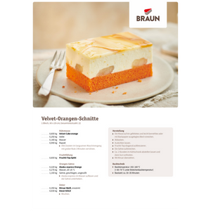 Velvet Schnitten gelb und orange Velvet Schnitten gelb und orange